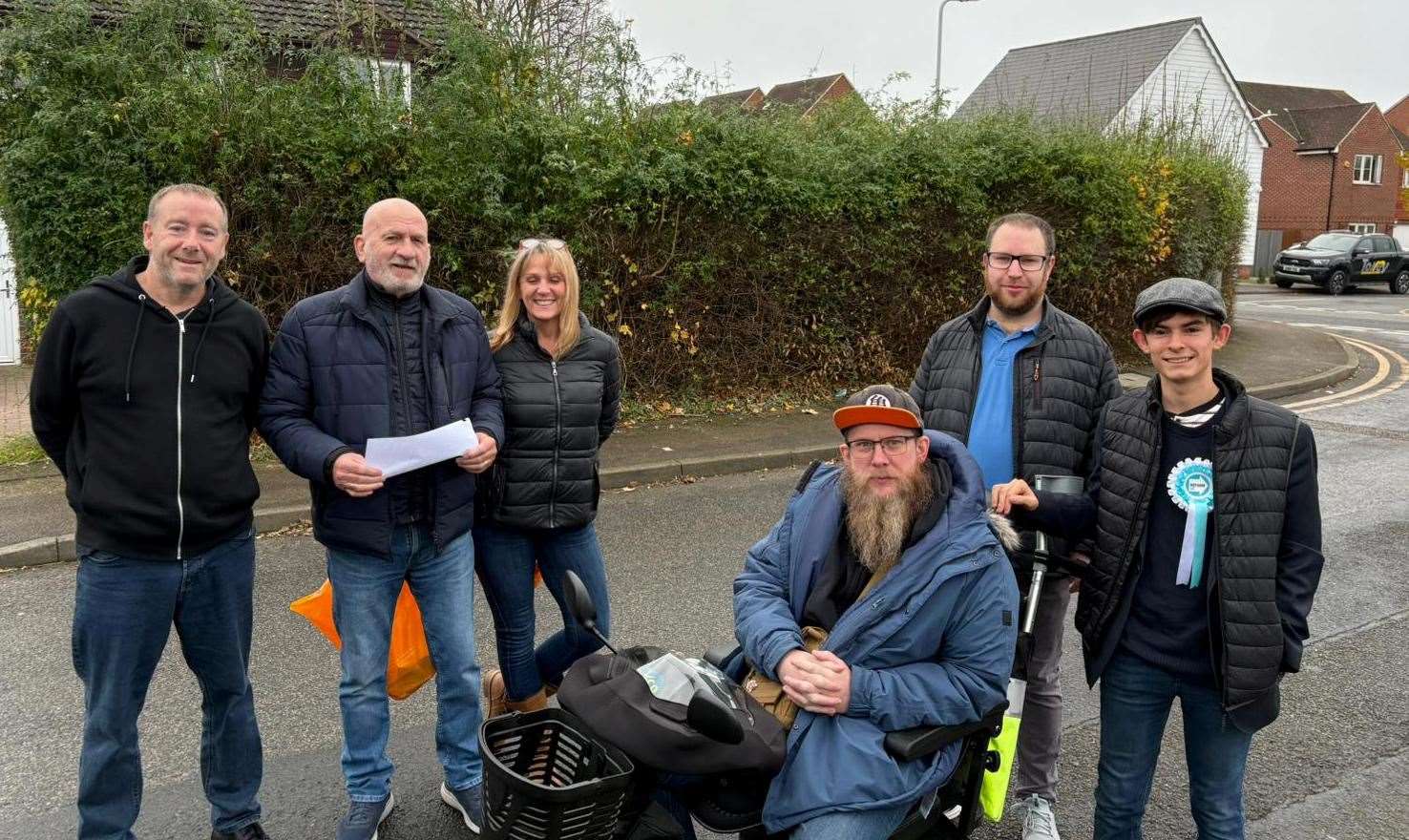 Cllr Kieran Mishchuk campaigning on the doorsteps in Milton Regis. Picture: Kieran Mishchuk