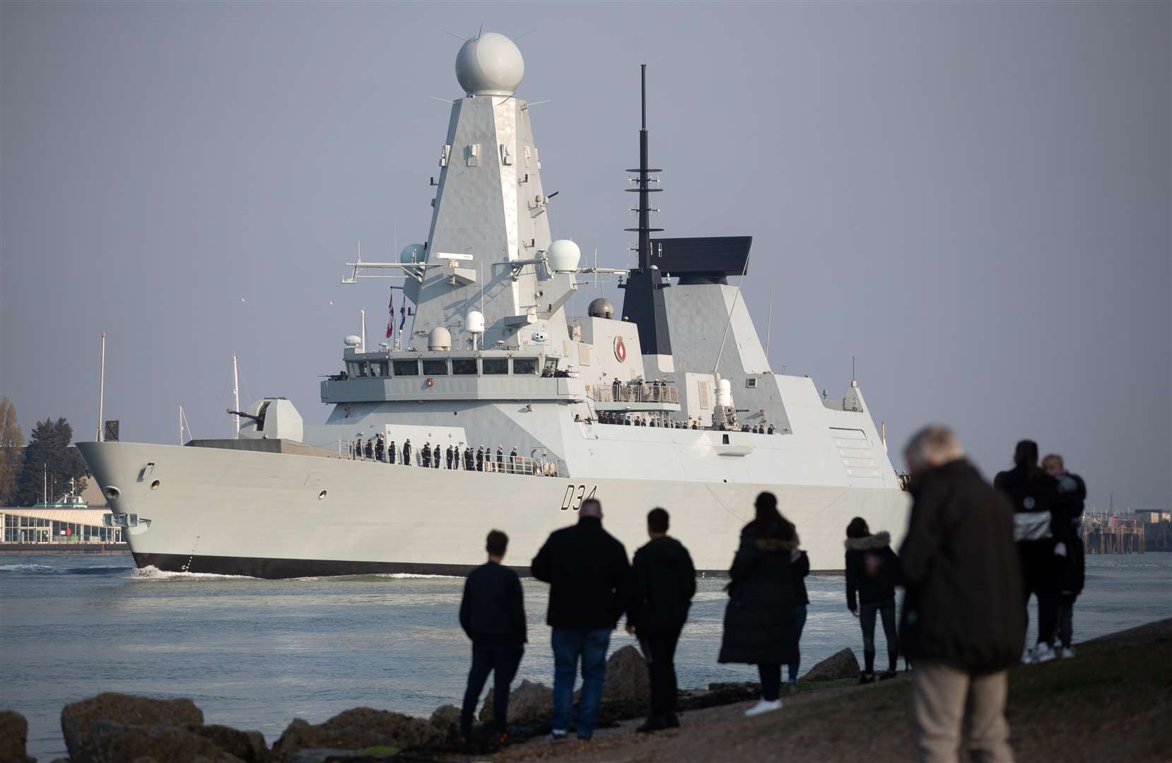 HMS Diamond developed problems while part of the carrier strike group (Andrew Matthews/PA)