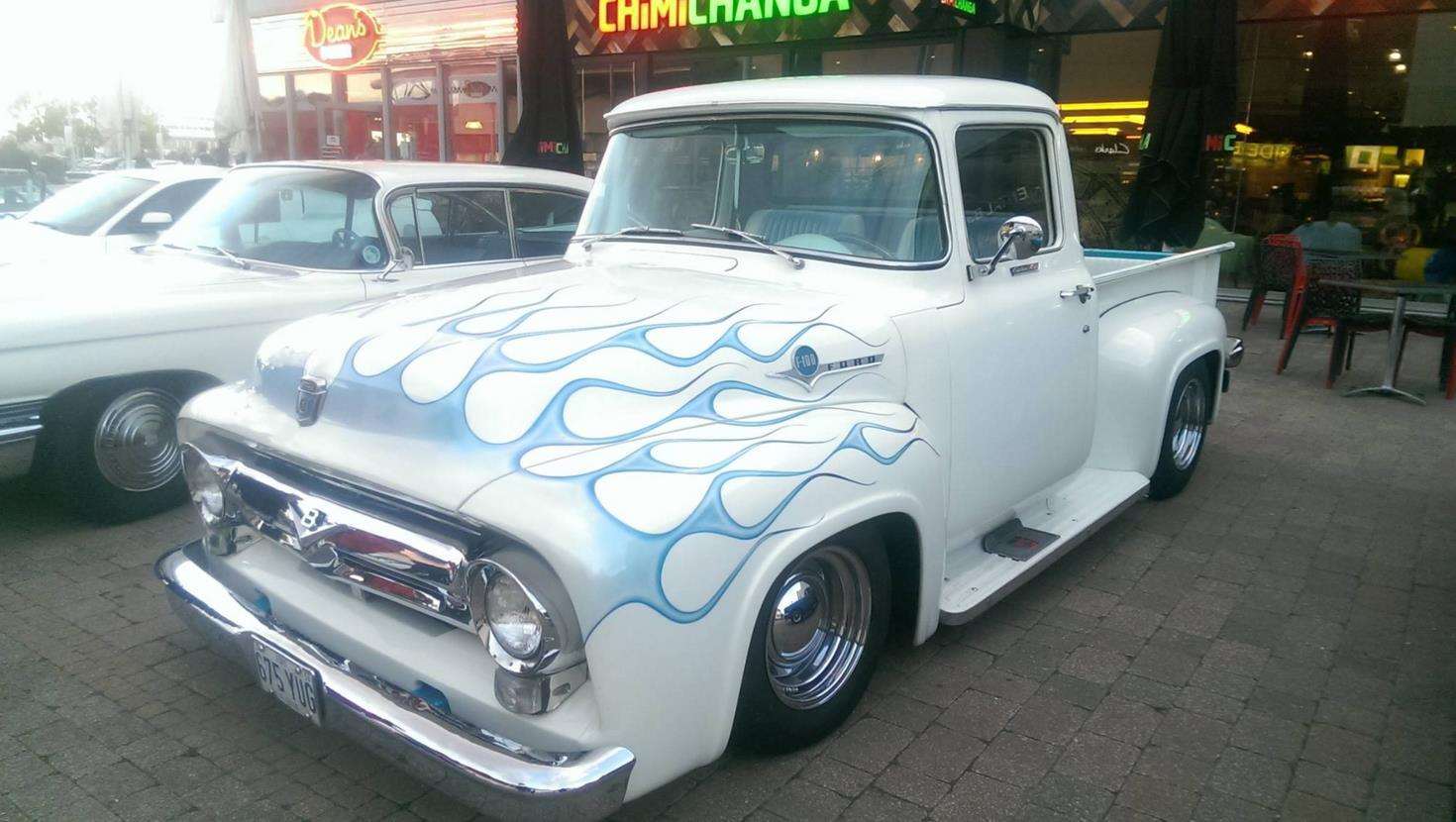 A truck on display at Medway Cruise