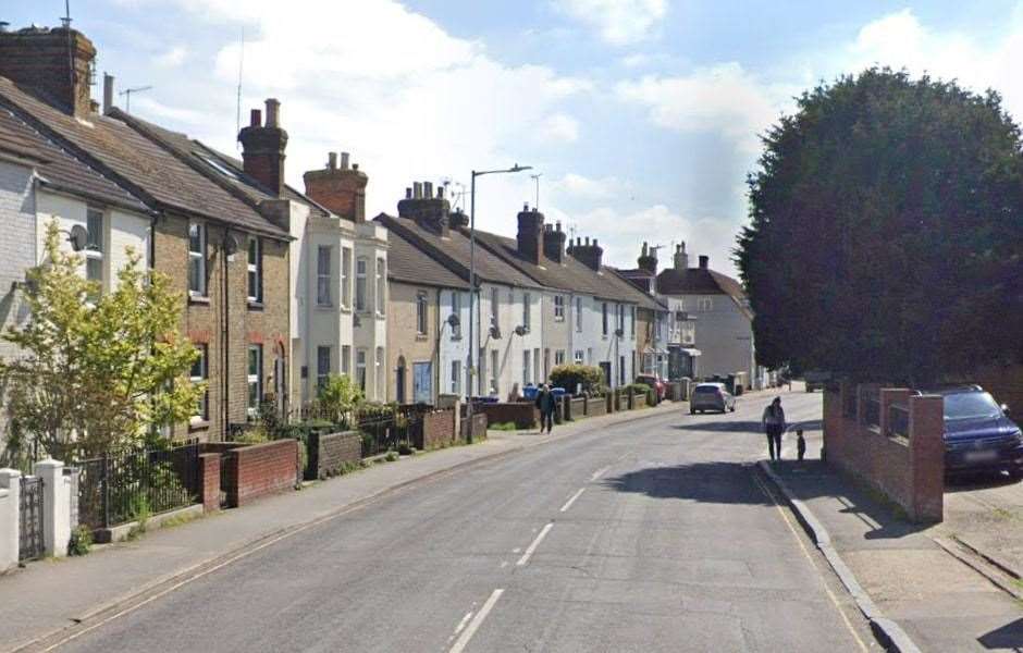 A woman was bitten by a pit bull-type dog and sworn at by the owner who had “several missing teeth” in East Street, Faversham. Picture: Google