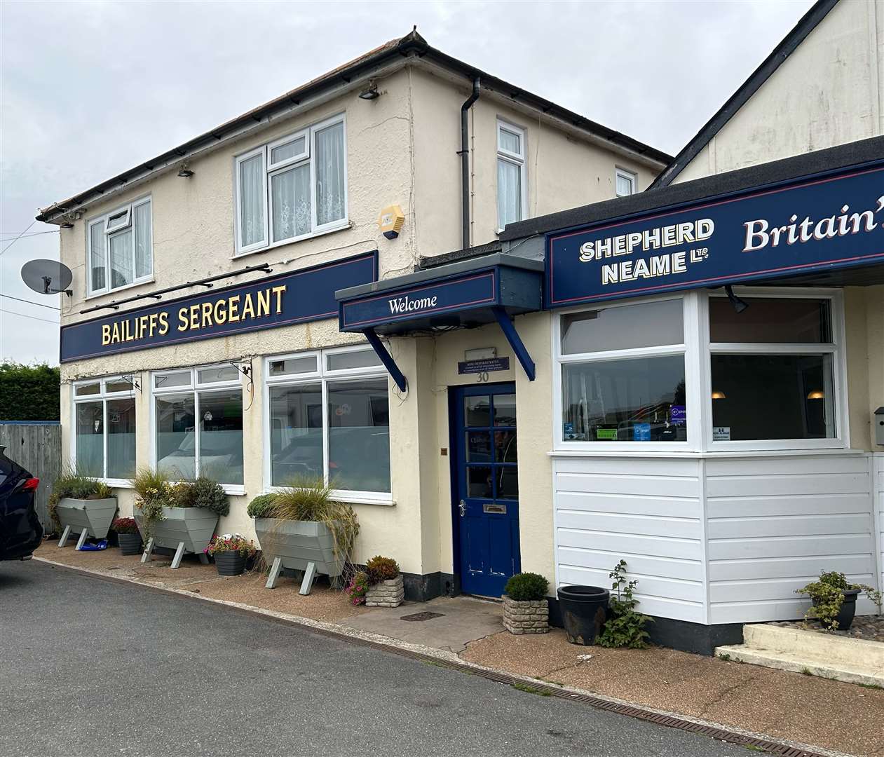 The Bailiffs Sergeant is the only pub in the village