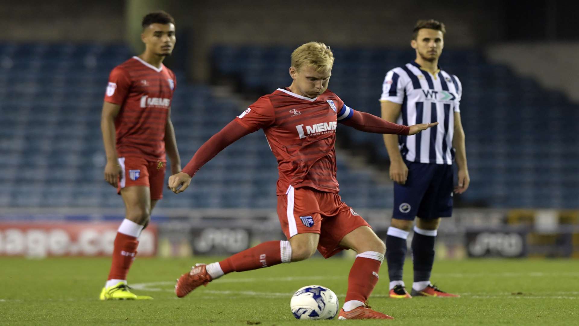 Gills skipper Josh Wright on the ball Picture: Barry Goodwin