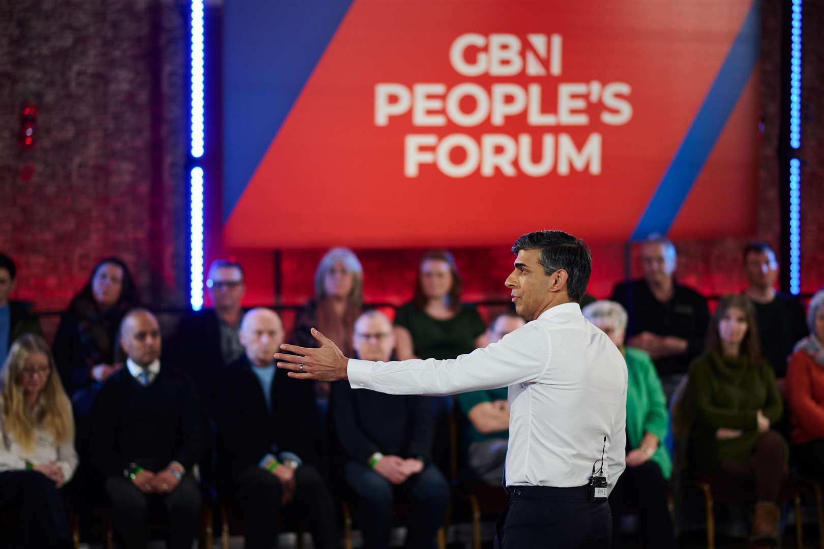 The case centres around Ofcom’s decisions relating to the GB News show, the People’s Forum: The Prime Minister, which aired in February (GB News/Matt Pover/PA)