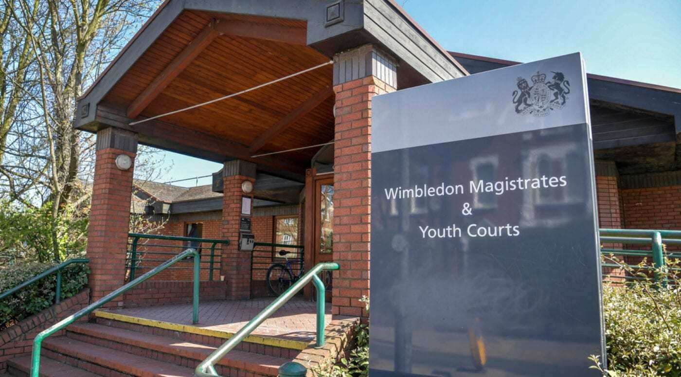 The rap star appeared at Wimbeldon Magistrates court