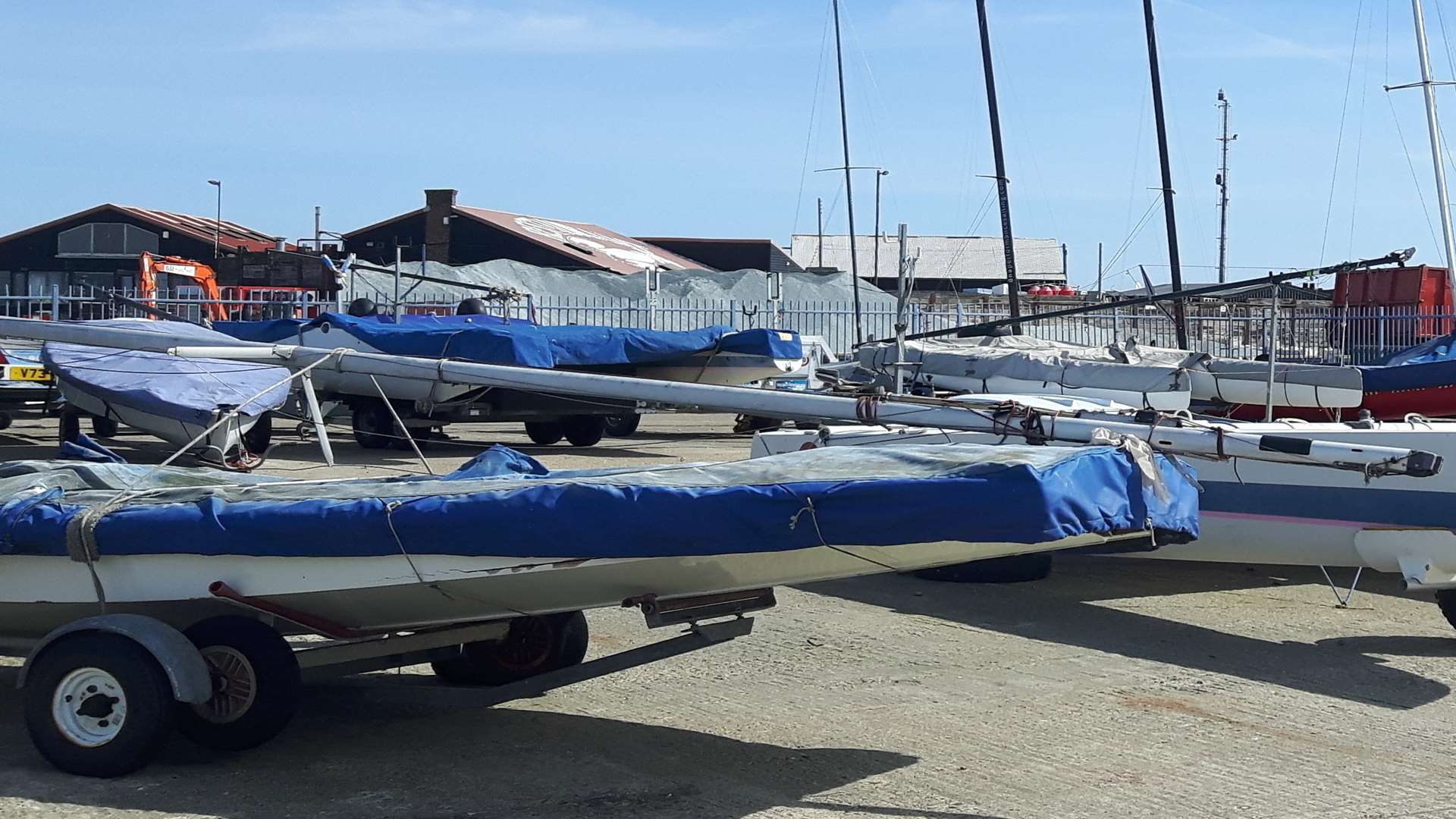 Vandals have damaged boats that can cost up to £30,000.