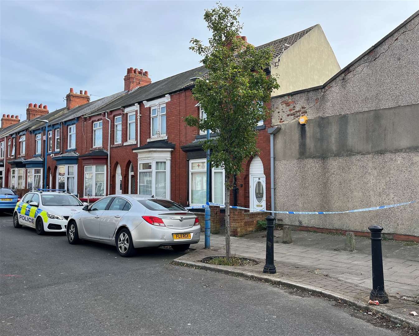 A police cordon at Wharton Terrace, Hartlepool (Tom Wilkinson/PA)