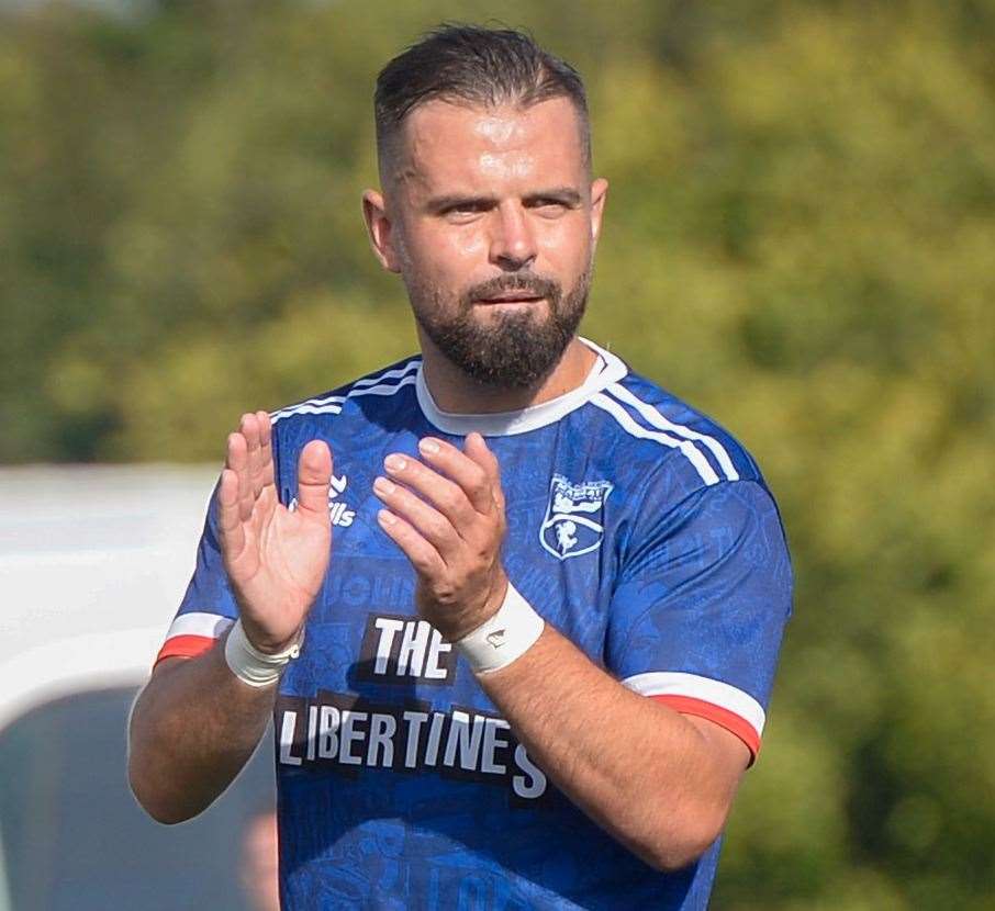 Margate player-manager Ben Greenhalgh. Picture: Stuart Watson