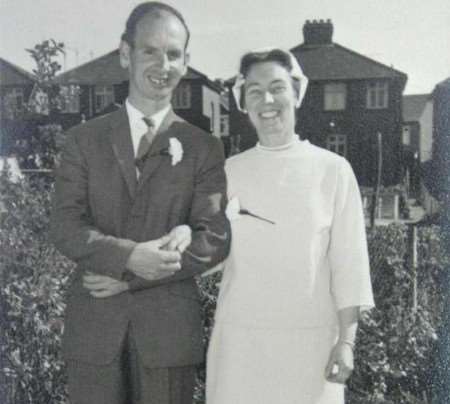 Terry and Vera Martin on their wedding day in 1965. Picture: FERRARI PRESS AGENCY