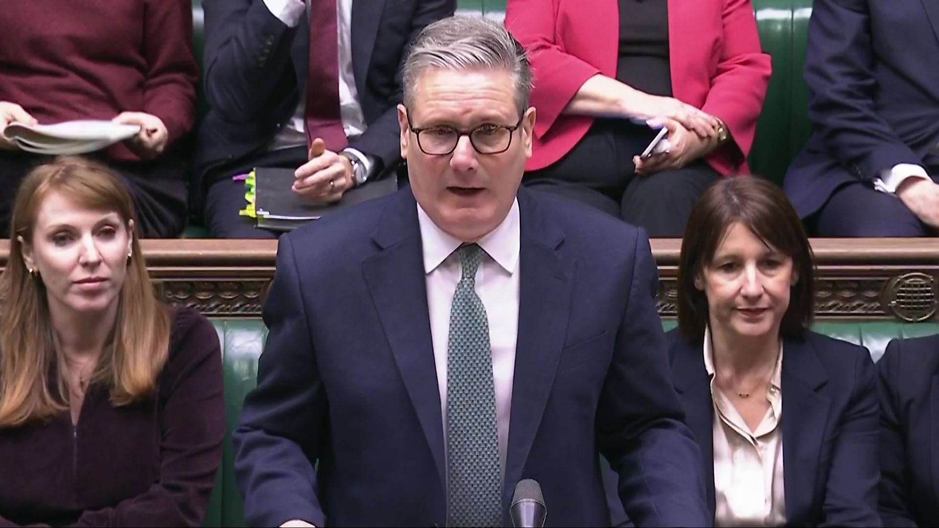 Screen grab of Prime Minister Sir Keir Starmer speaking during Prime Minister’s Questions in the House of Commons (Parliament TV/PA)