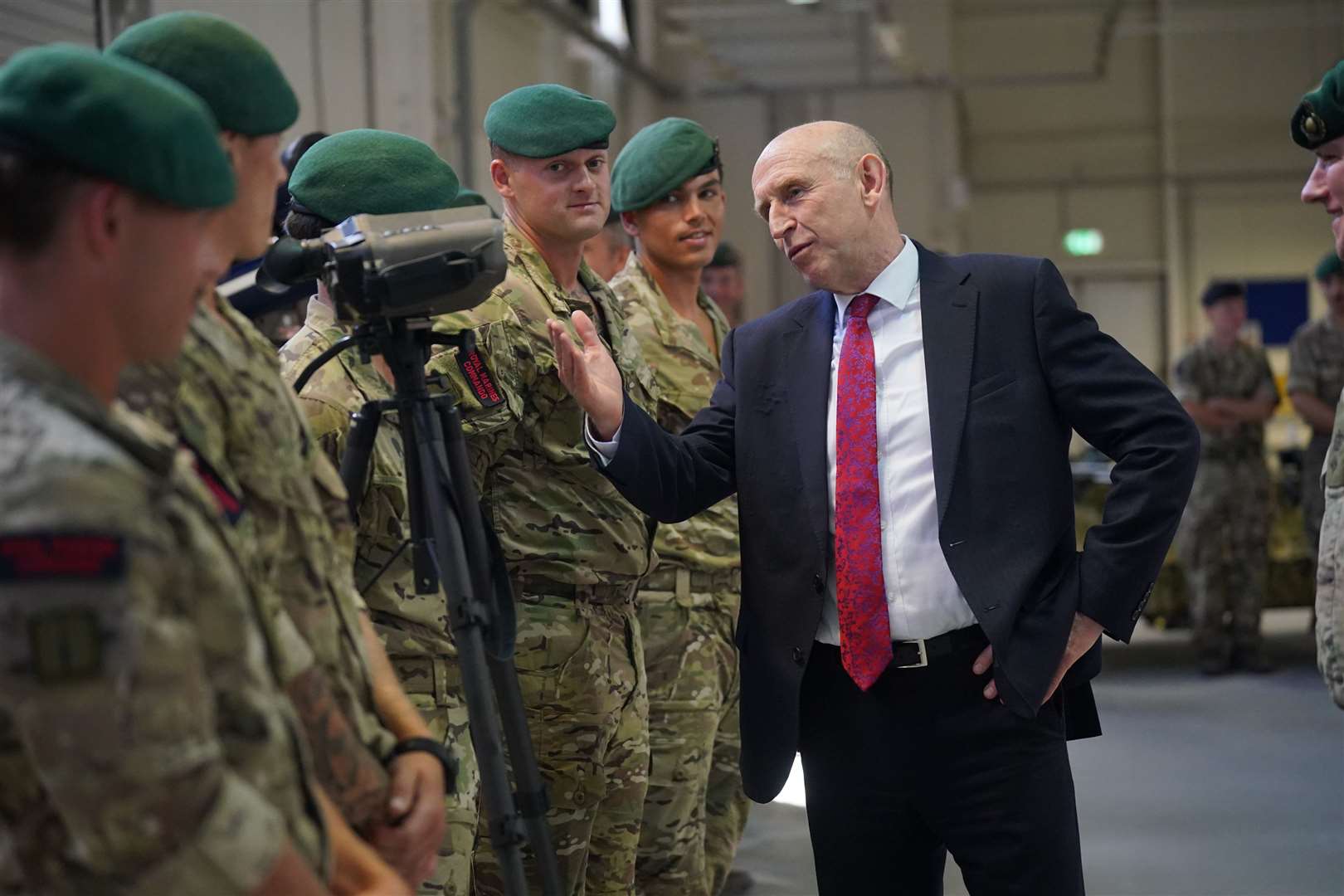 Defence Secretary John Healey visits Joint Forces service personnel at Bloodhound Camp, Episkopi, Limassol, during a visit to Cyprus (Yui Mok/PA)