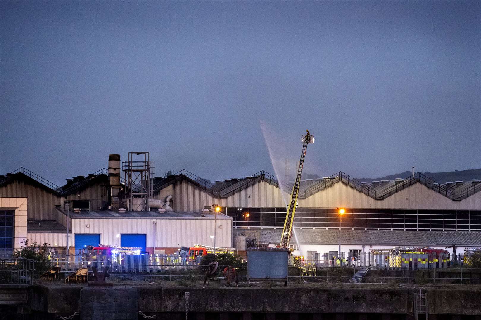 Northern Ireland Fire & Rescue Service tackles the blaze (Liam McBurney/PA)