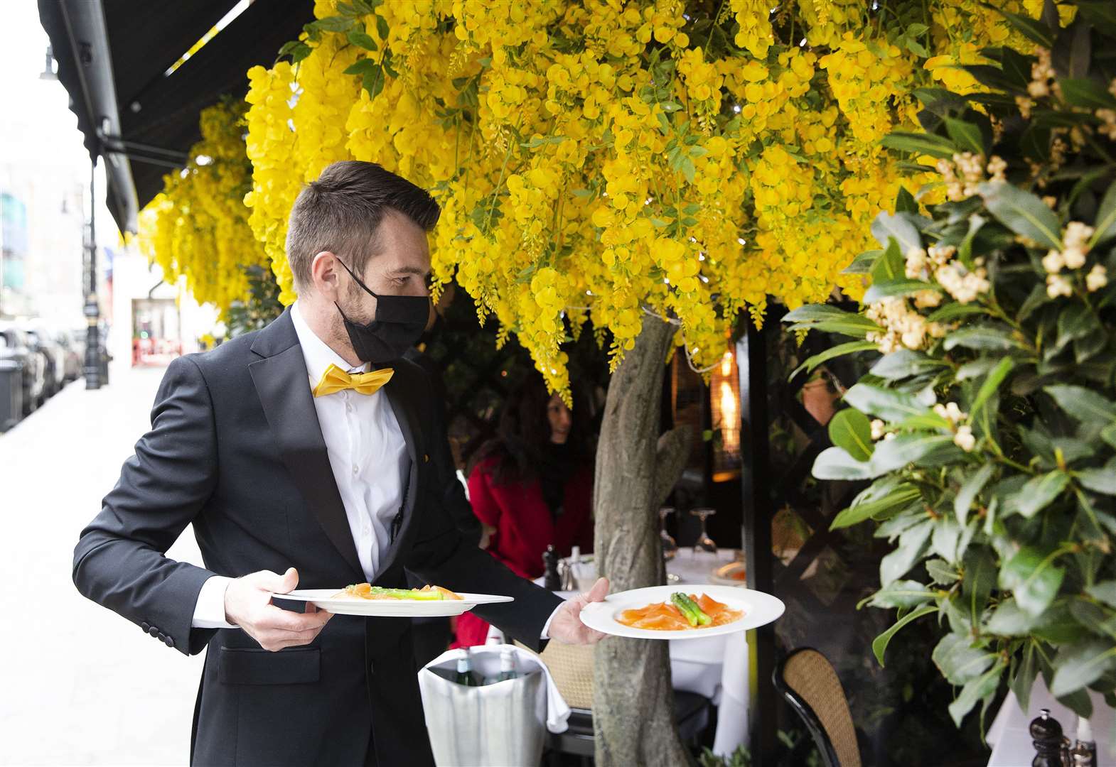 Scott’s in Mount Street in London’s Mayfair welcomes customers (Matt Alexander/PA)