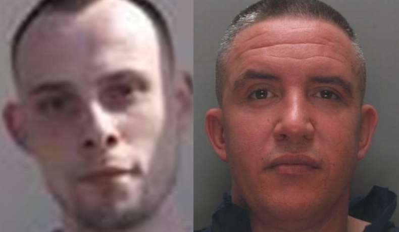 Prisoners Billy Harkins (left) and Scott Callaghan