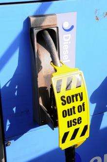 Fuel runs out at petrol stations