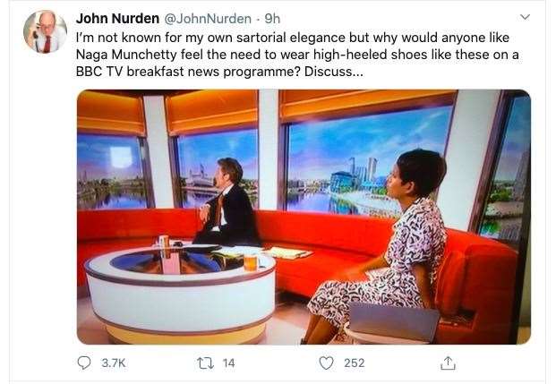 John Nurden's tweet