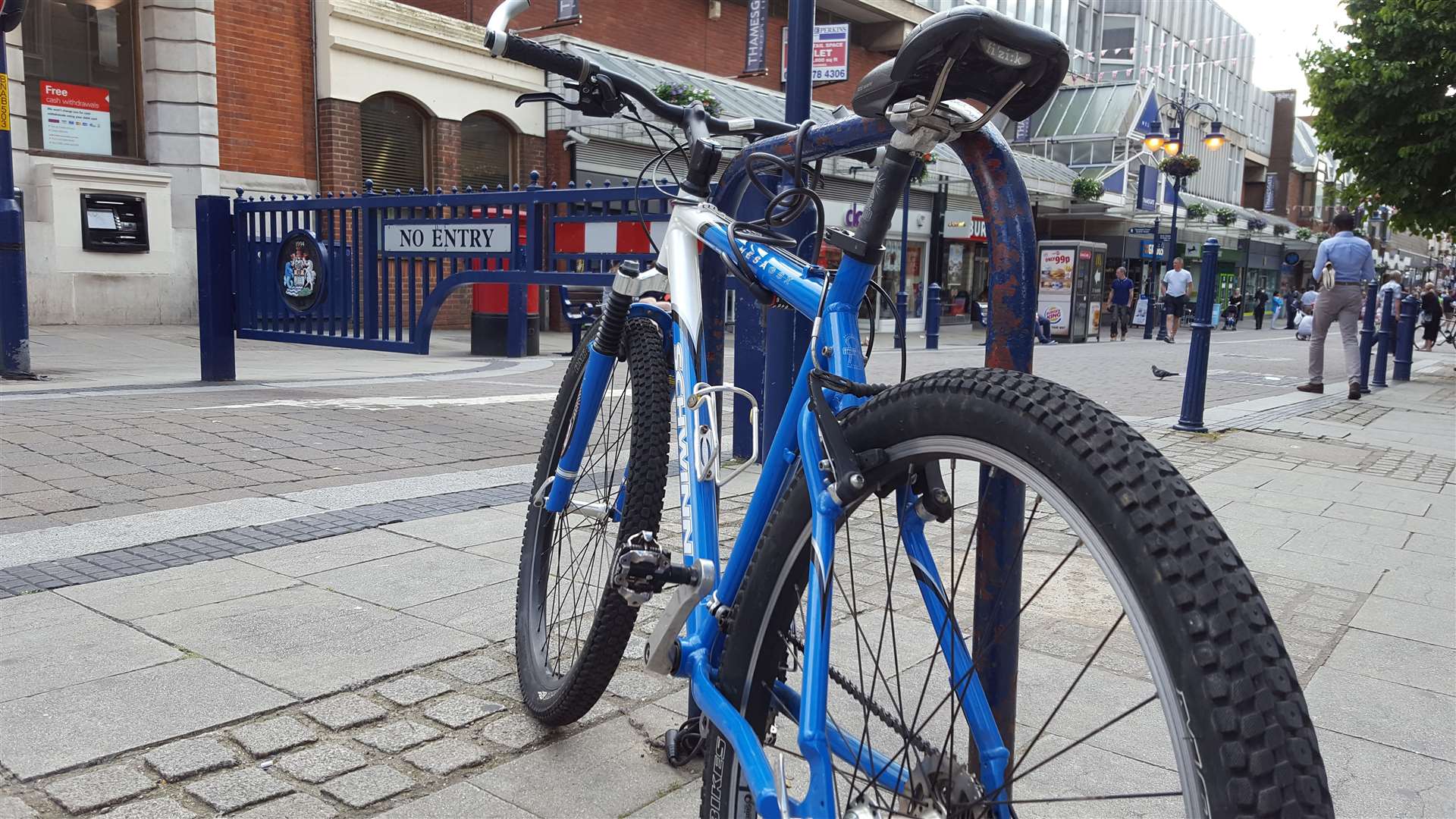 Cyclists have been banned from New Road, Gravesend.