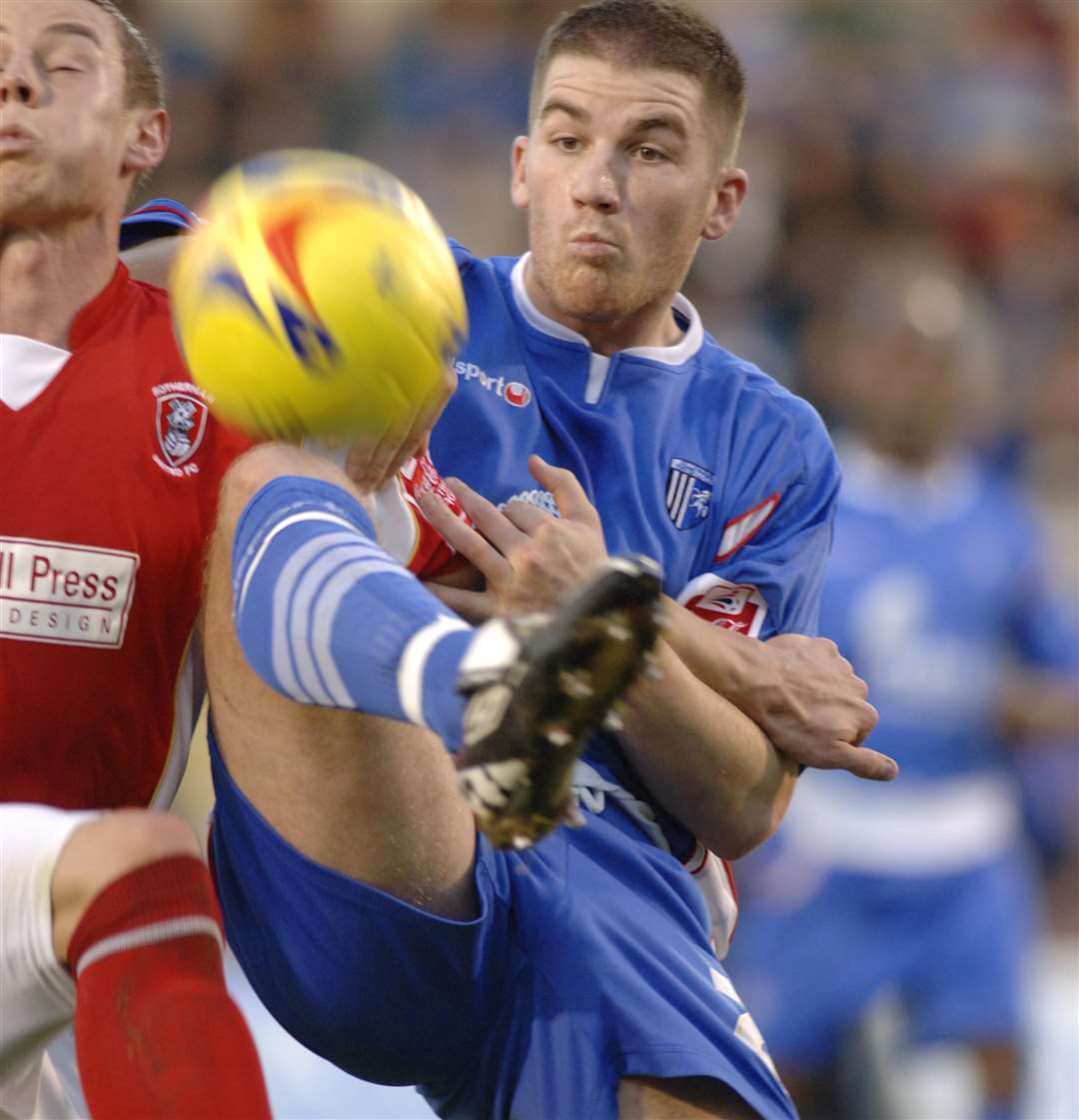 Ben Chorley in action for Gillingham