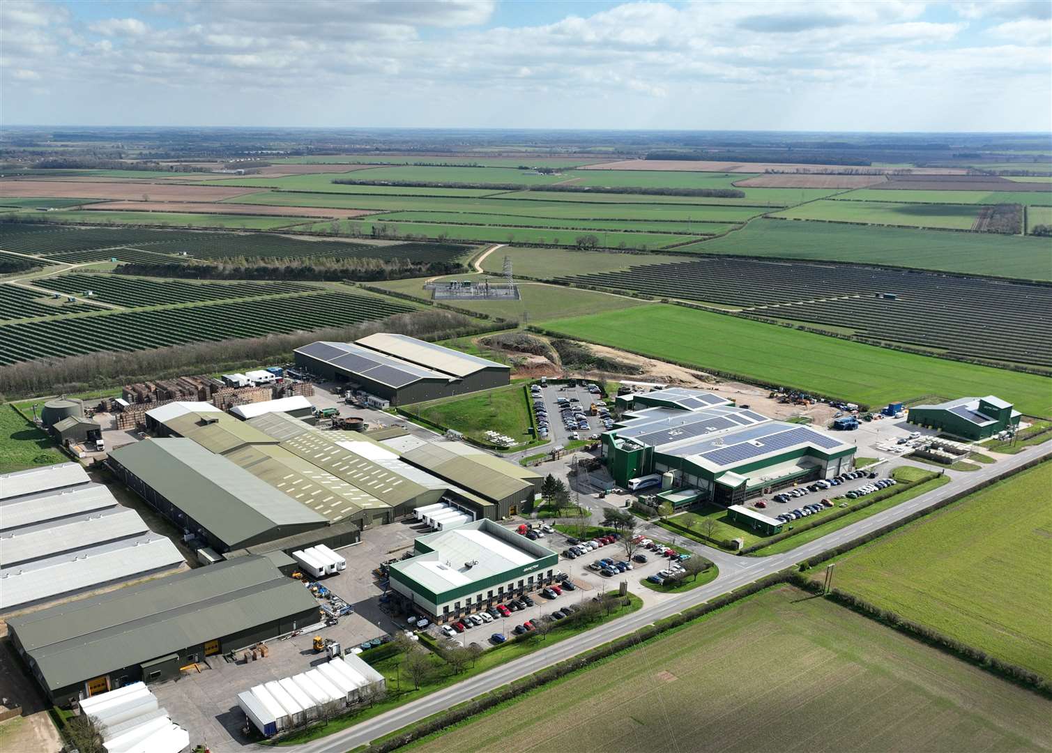 Branston’s site near Lincoln, seen from above (Branston/ PA)