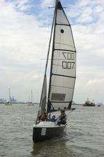 Sailing in Queenborough Harbour, off the All-Tide Landing.