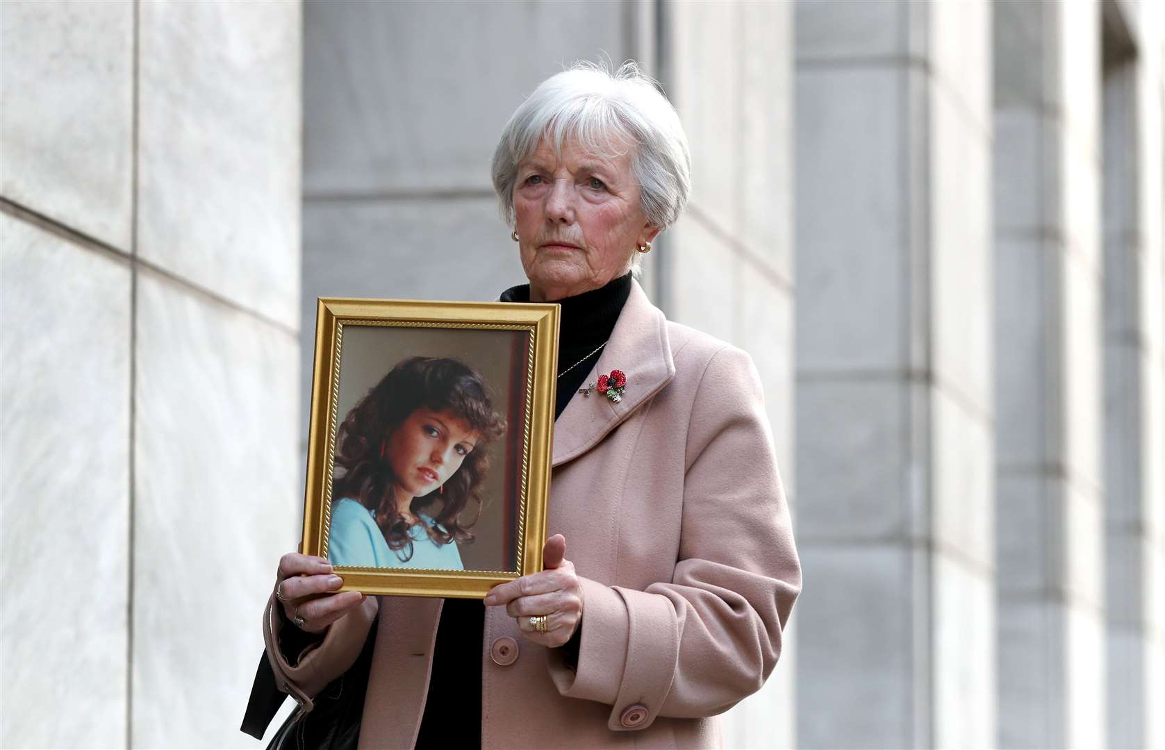 Helen’s mother Marie McCourt after a Parole Board hearing (Gareth Fuller/PA)