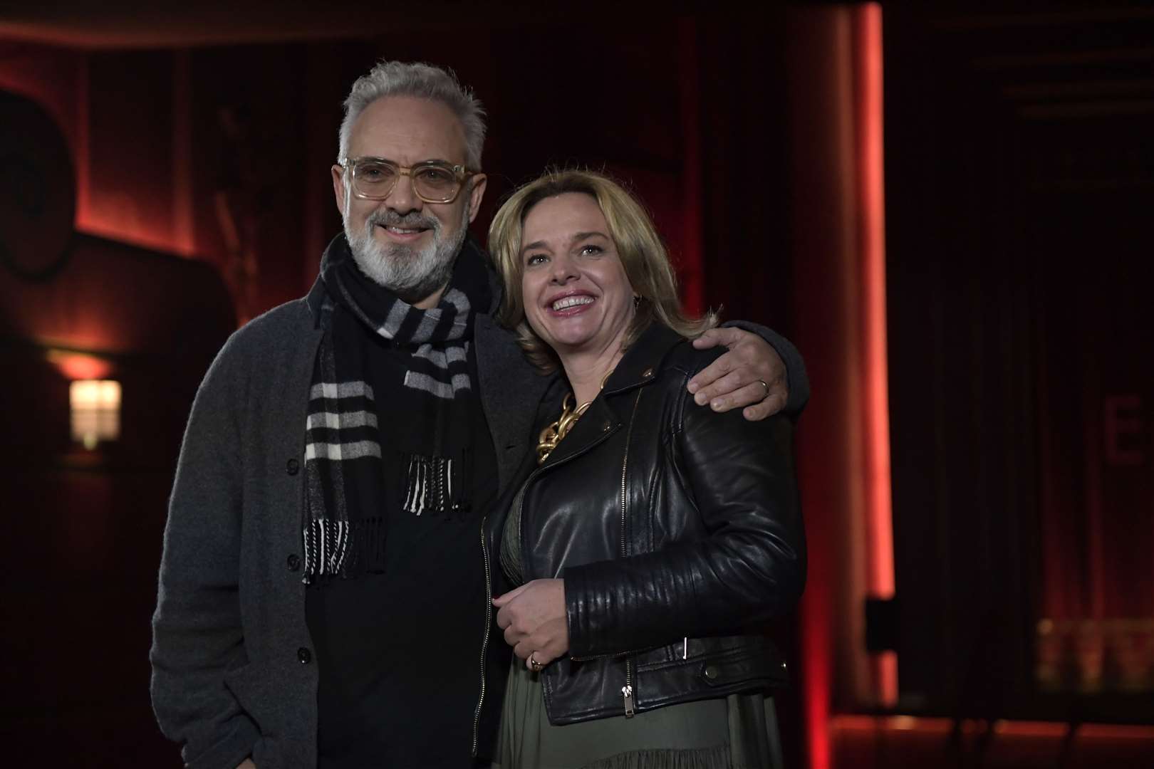 Sam Mendes (Director) and Eddie Kemsley (CEO of Dreamland) at the special screening of Empire of Light. Picture: Barry Goodwin