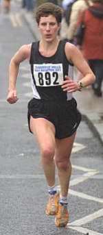 LEADING LADY: Tina Oldershaw won the women's race. Picture: MATTHEW READING