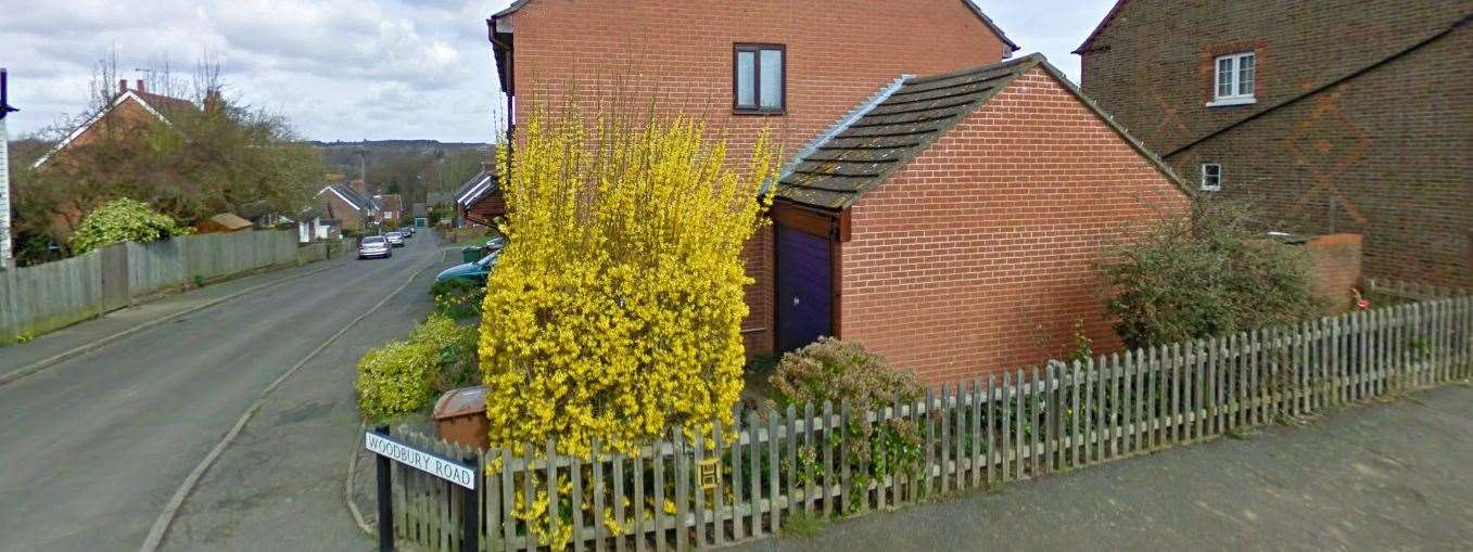 The incident happened in an outbuilding off Woodbury Road, Hawkhurst. Picture: Google Maps