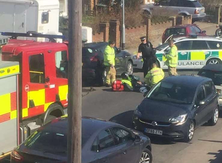 Scene of the accident in Mickleburgh Hill