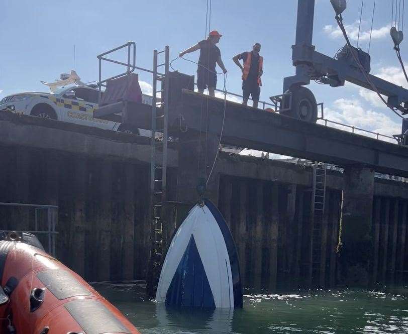 The RNLI were able to recover the boat and it has since been restored to working order. Picture: Ellis Taylor