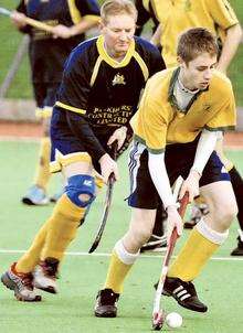 Deal’s Calum Wilson attempts to set up an attack against Maidstone 3rds