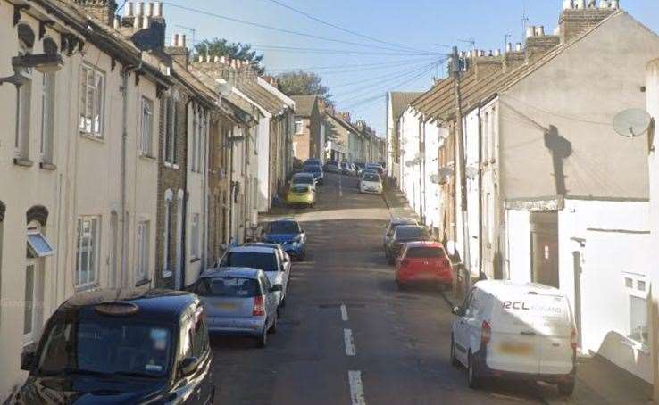 A father and his four-year-old daughter had to flee for cover after a gun shot went off in Melbourne Road, Chatham. Picture: Google