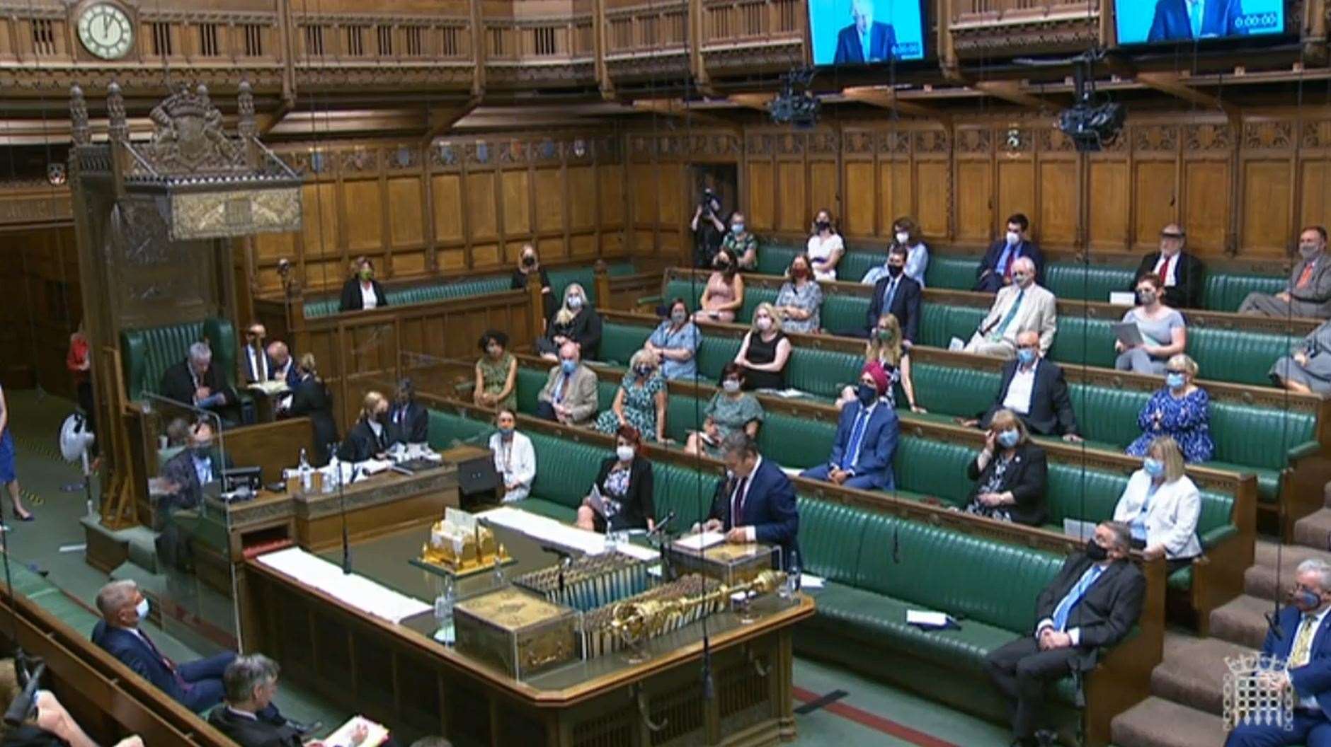 Labour leader Keir Starmer speaks during Prime Minister’s Questions (House of Commons/PA)