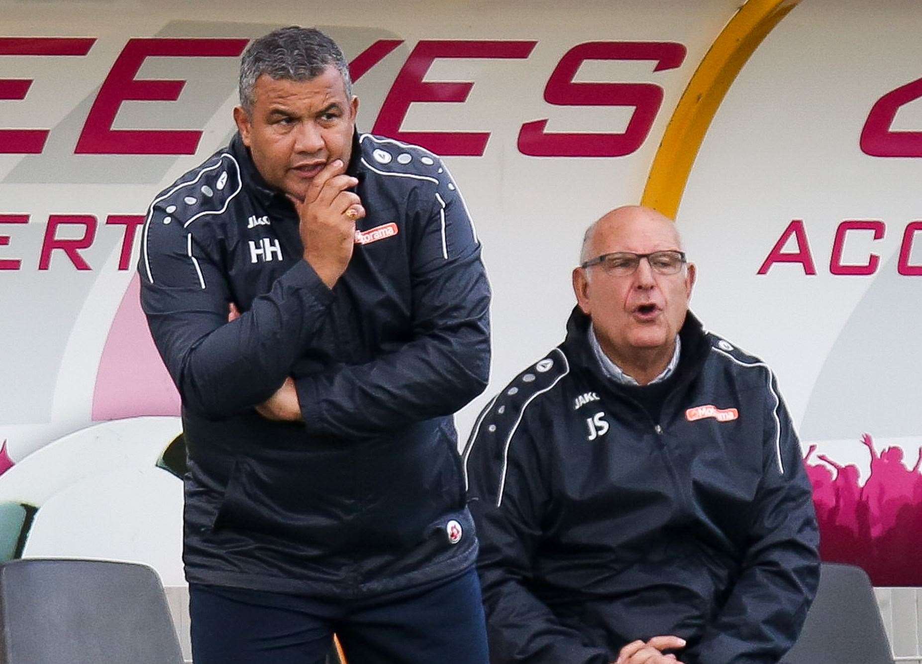 Maidstone bosses Hakan Hayrettin and John Still Picture: Matthew Walker