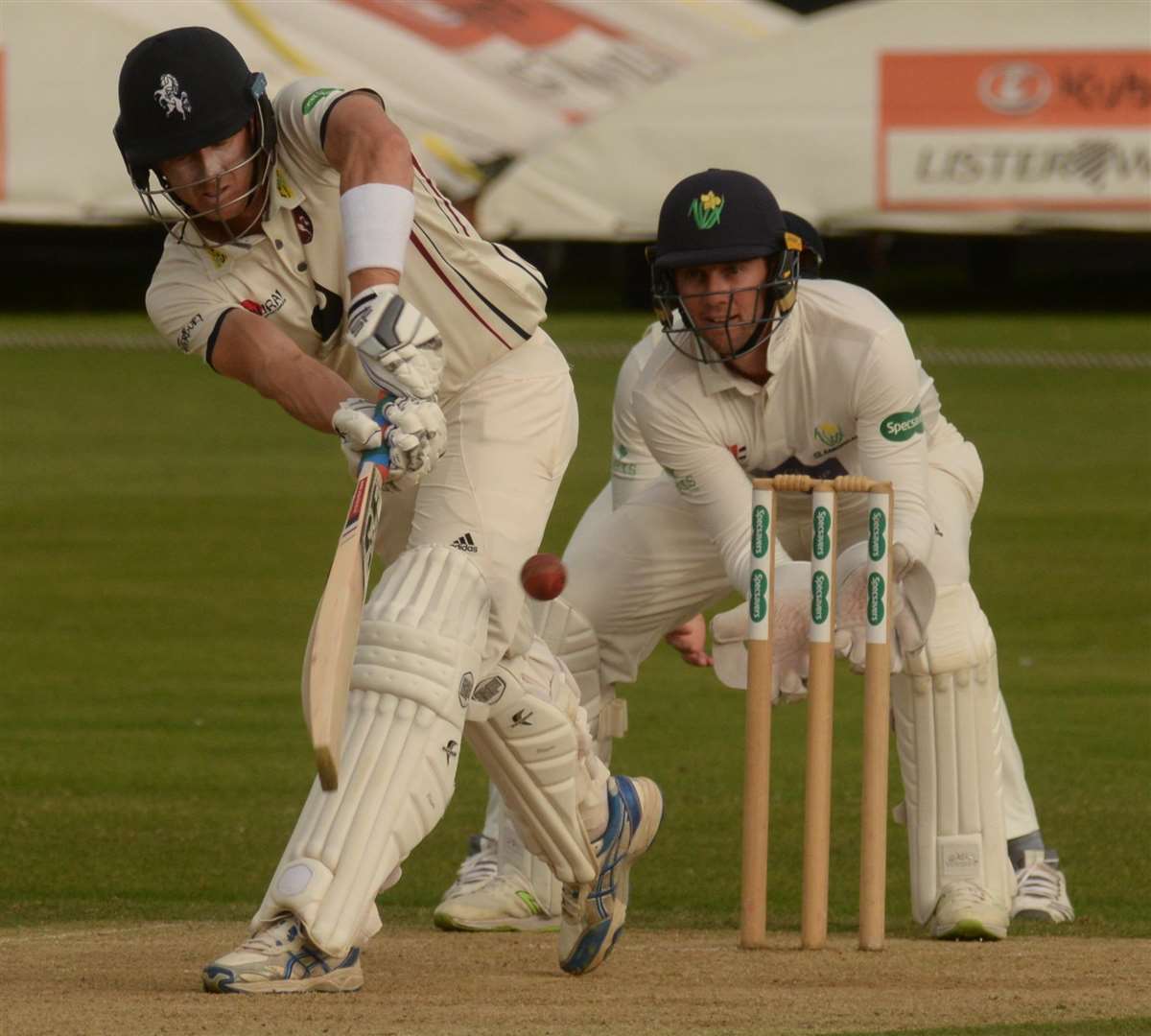 Kent's Joe Denly scored 69 in England's second innings of the final Test against West Indies on Monday Picture: Chris Davey