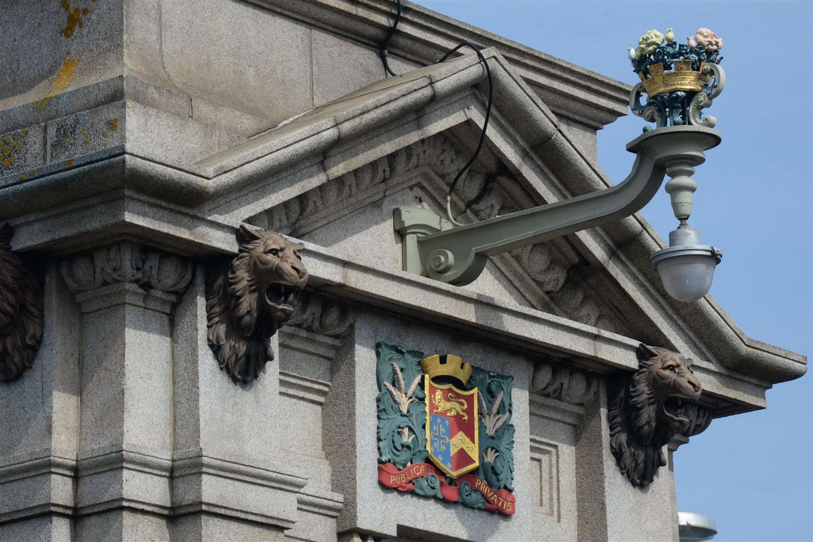 Parts of the ornate gold leaf will need to be repainted and made waterproof. Pic: Chris Davey