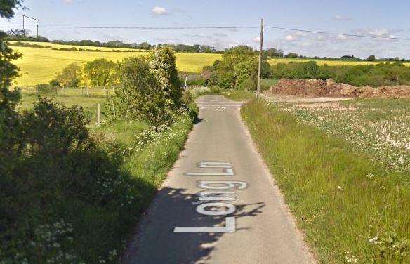 General view of Long Lane, Shepherdswell. Picture: Google Maps. (2451745)