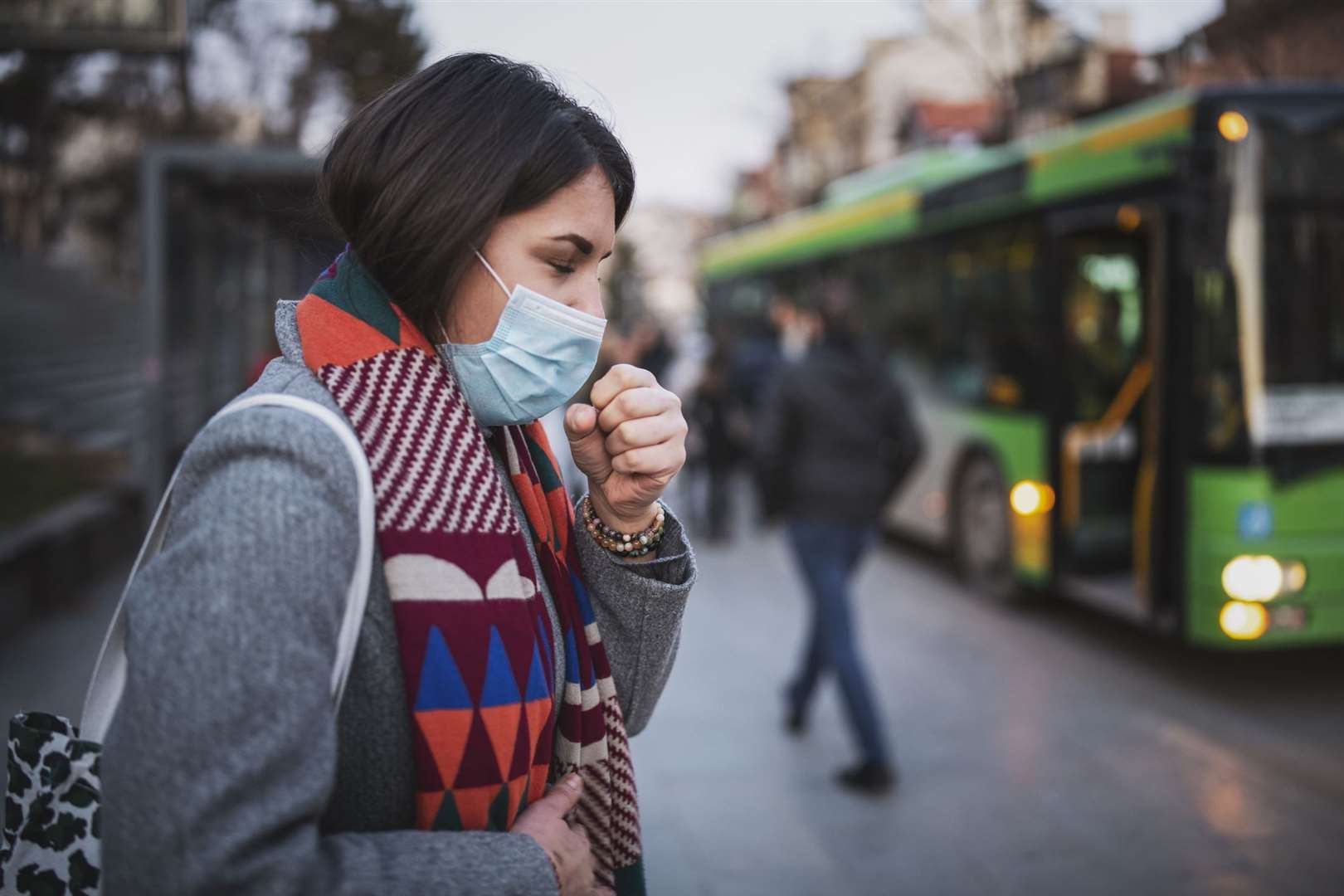 Face masks have been widely worn in Asian countries affected by the virus.