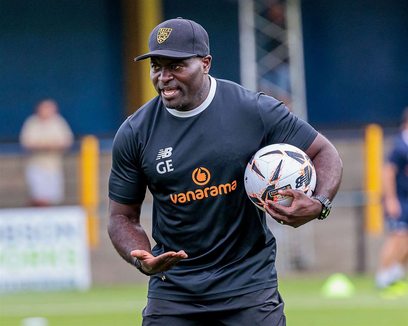 Maidstone United manager George Elokobi. Picture: Helen Cooper