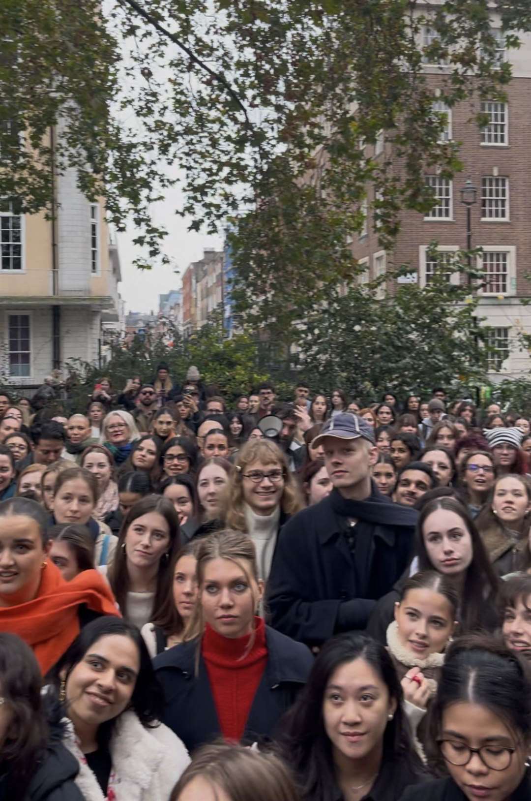 Hundreds of people attended the event in Soho Square (Katrina Mirpuri/PA)