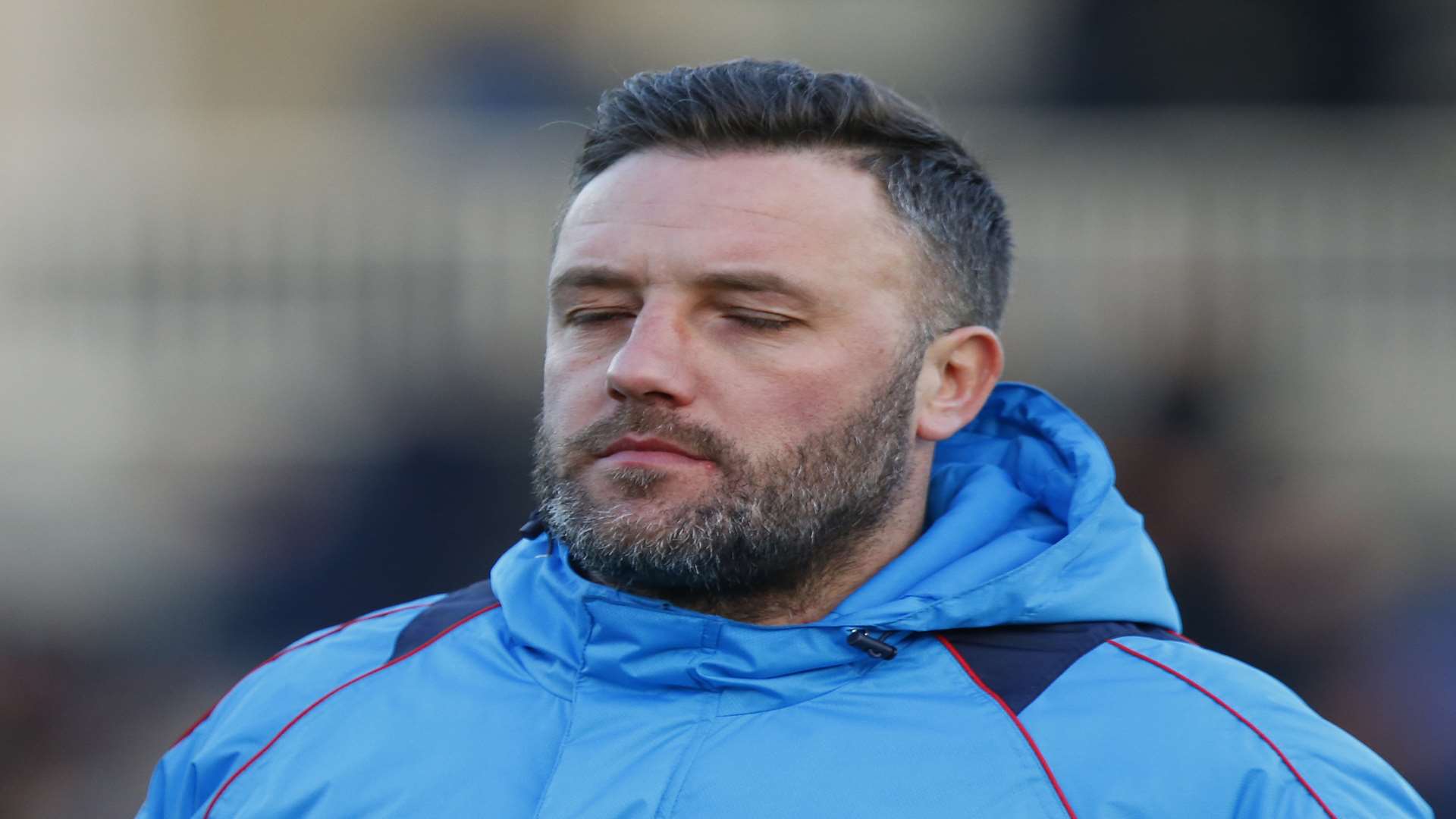 Frustration for Maidstone boss Jay Saunders Picture: Andy Jones