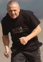 JOHNNY ARMOUR: Has been running on the beach to prepare for his latest fight. Picture: JIM RANTELL