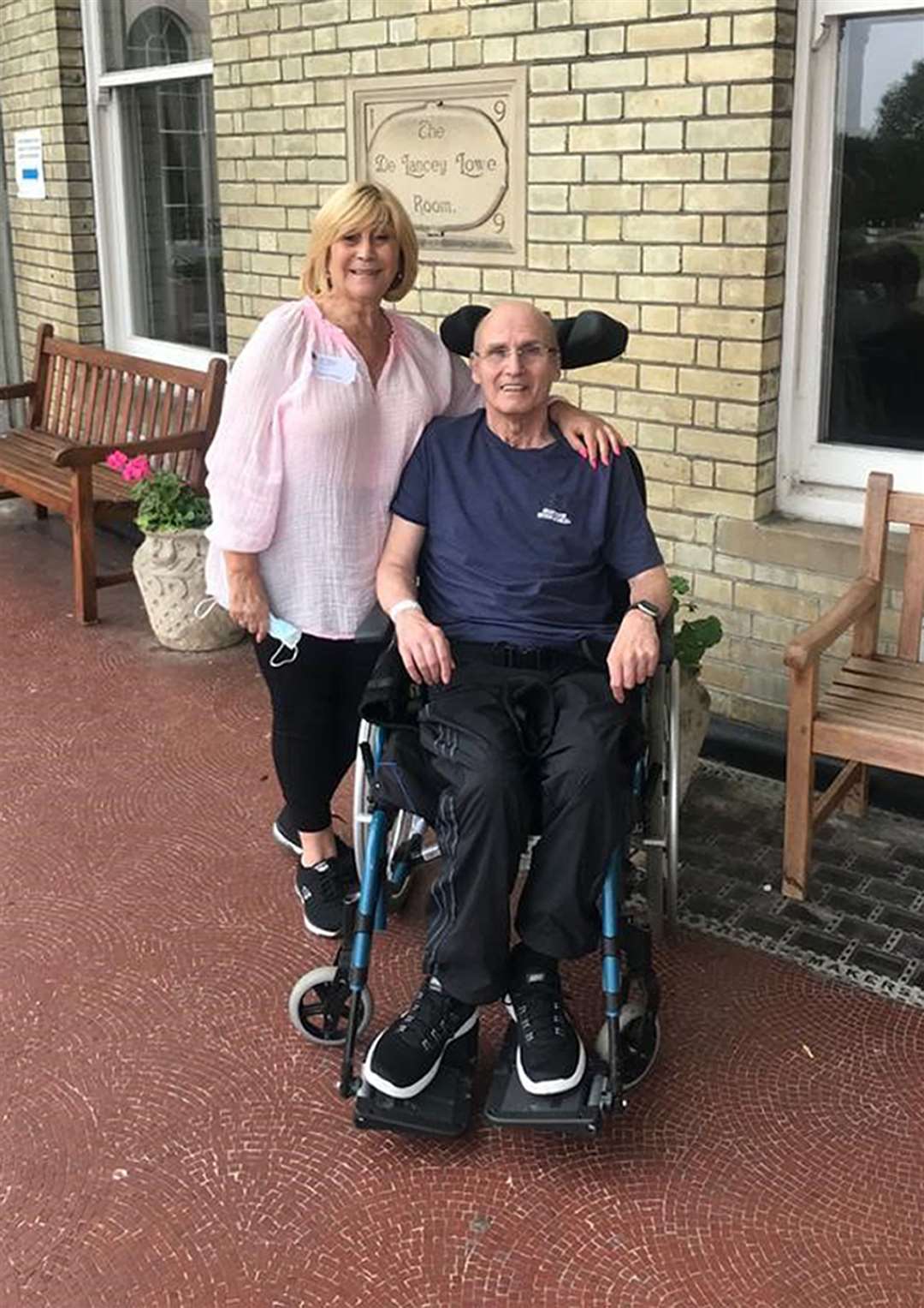 Eddie Brower with his wife Hazel last year (Nadine Brower/PA)