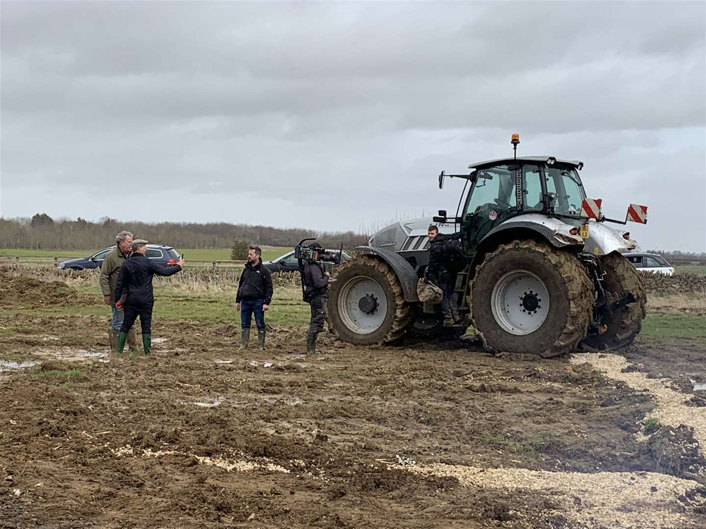 Filming on Diddly Squat Farm (Blackball Media/PA)