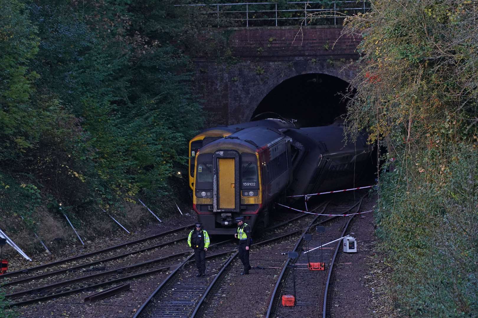 The SWR driver suffered what police described as ‘life-changing injuries’ (Steve Parsons/PA)