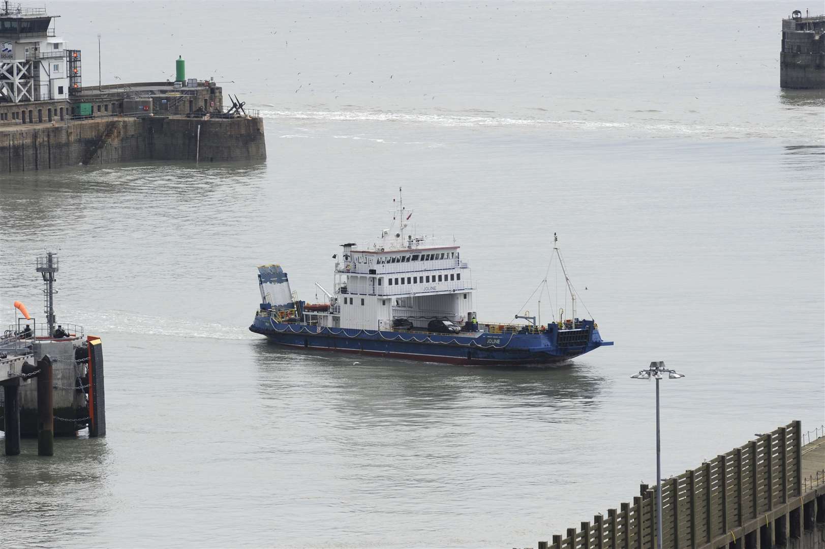 The Joline, the flat bottomed Russian tank carrier now exporting live animals