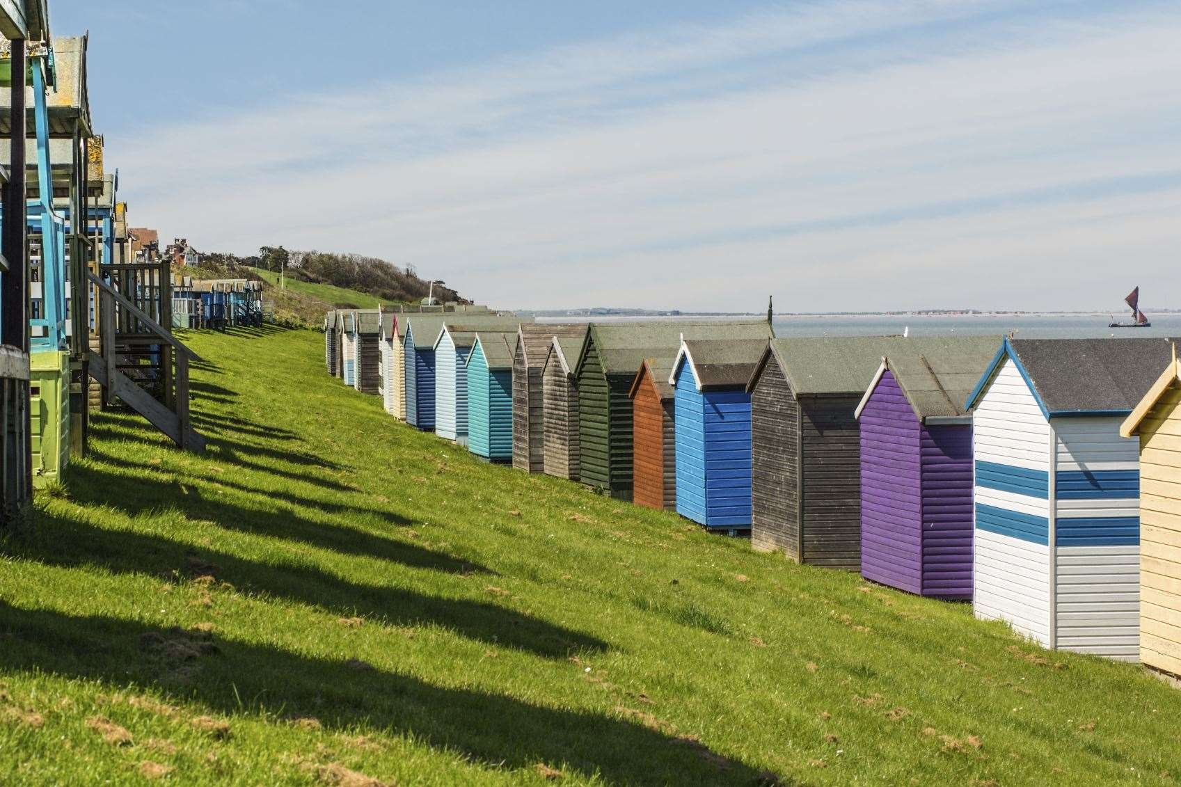 There are currently three rows of huts at Tankerton