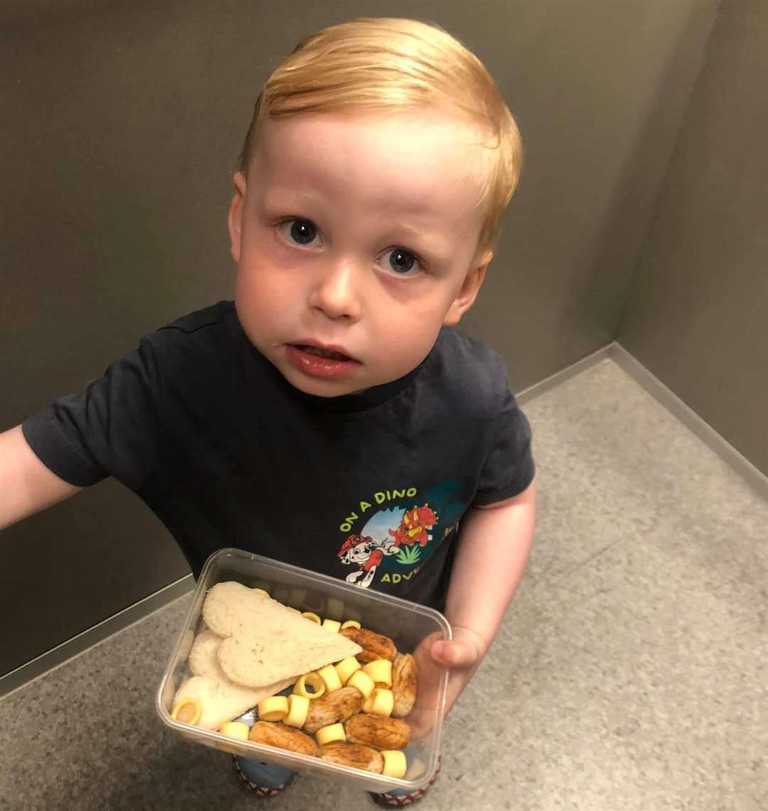 Two year old Parker Kuypers-Jones after having his hair cut. Picture: Savannah Kuypers