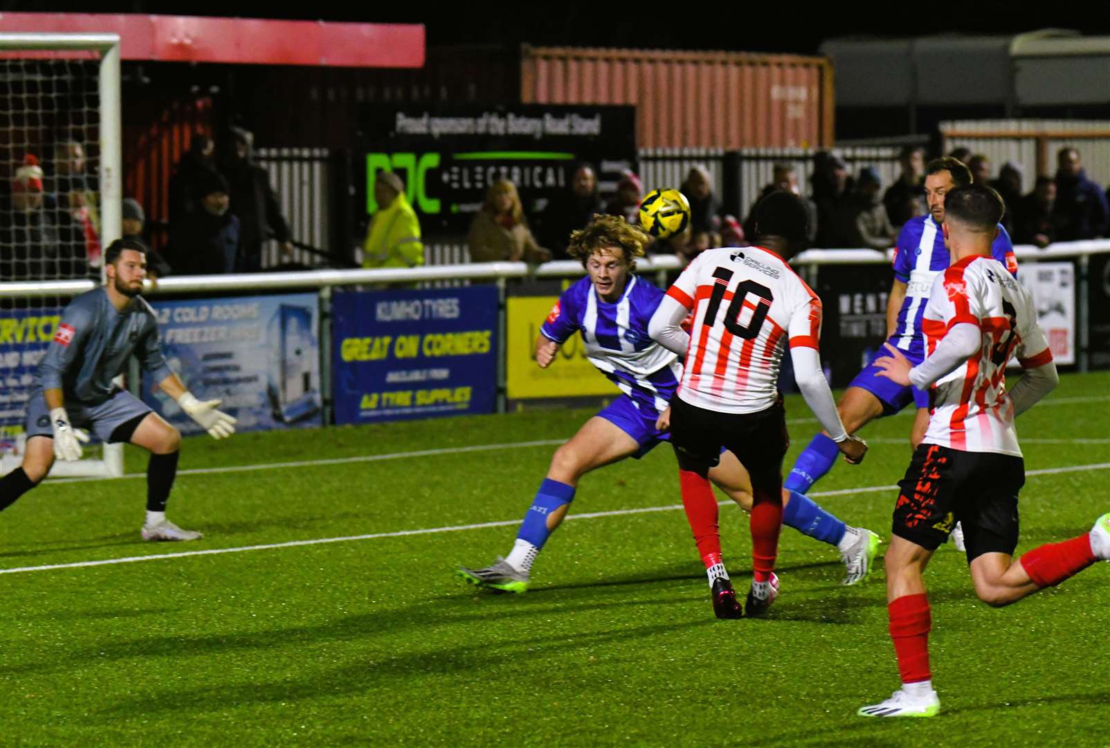 Javaun Splatt scores to make it 2-2 against Herne Bay on Saturday Picture: Marc Richards