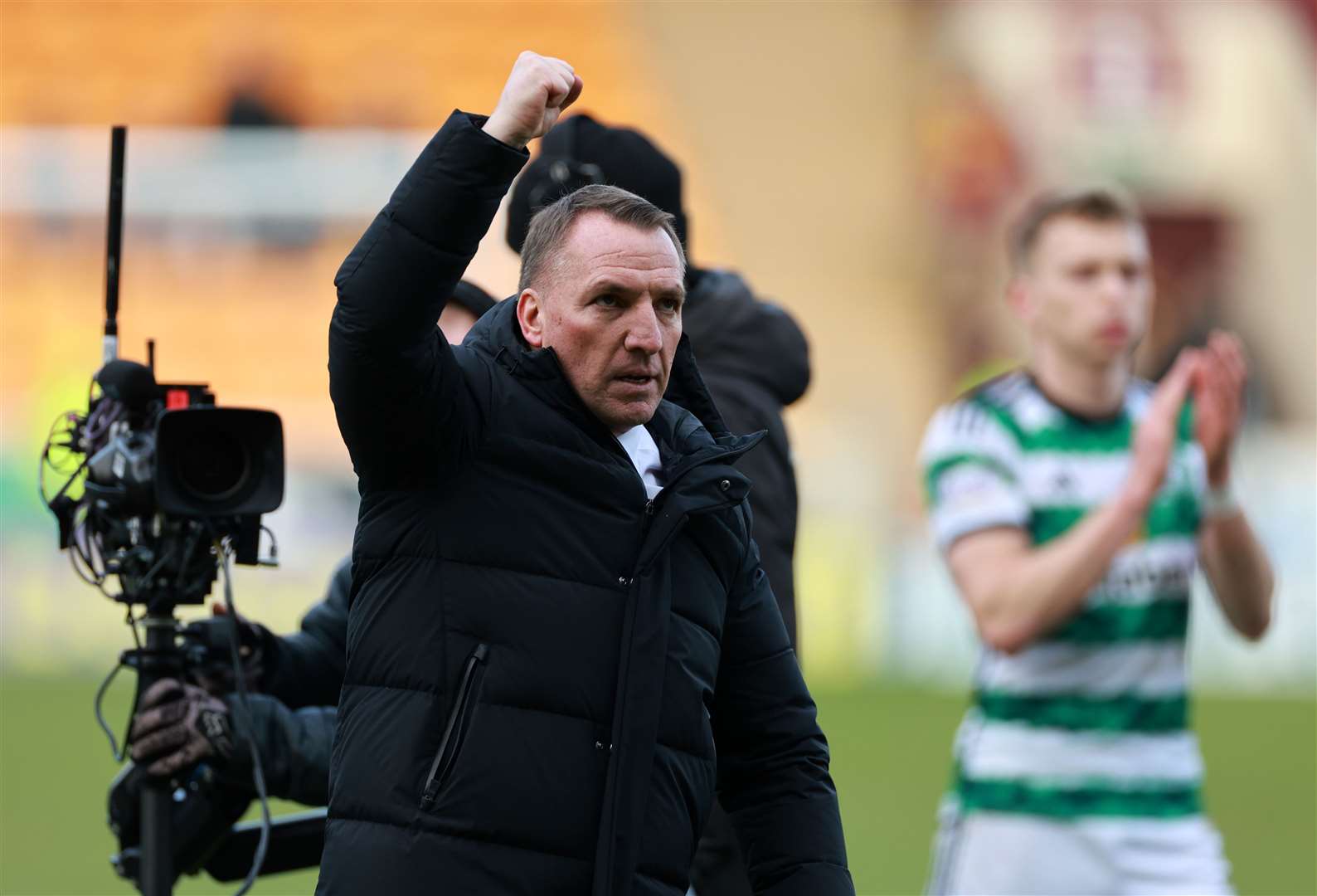 Brendan Rodgers made the comment after Celtic’s weekend victory over Motherwell (PA)