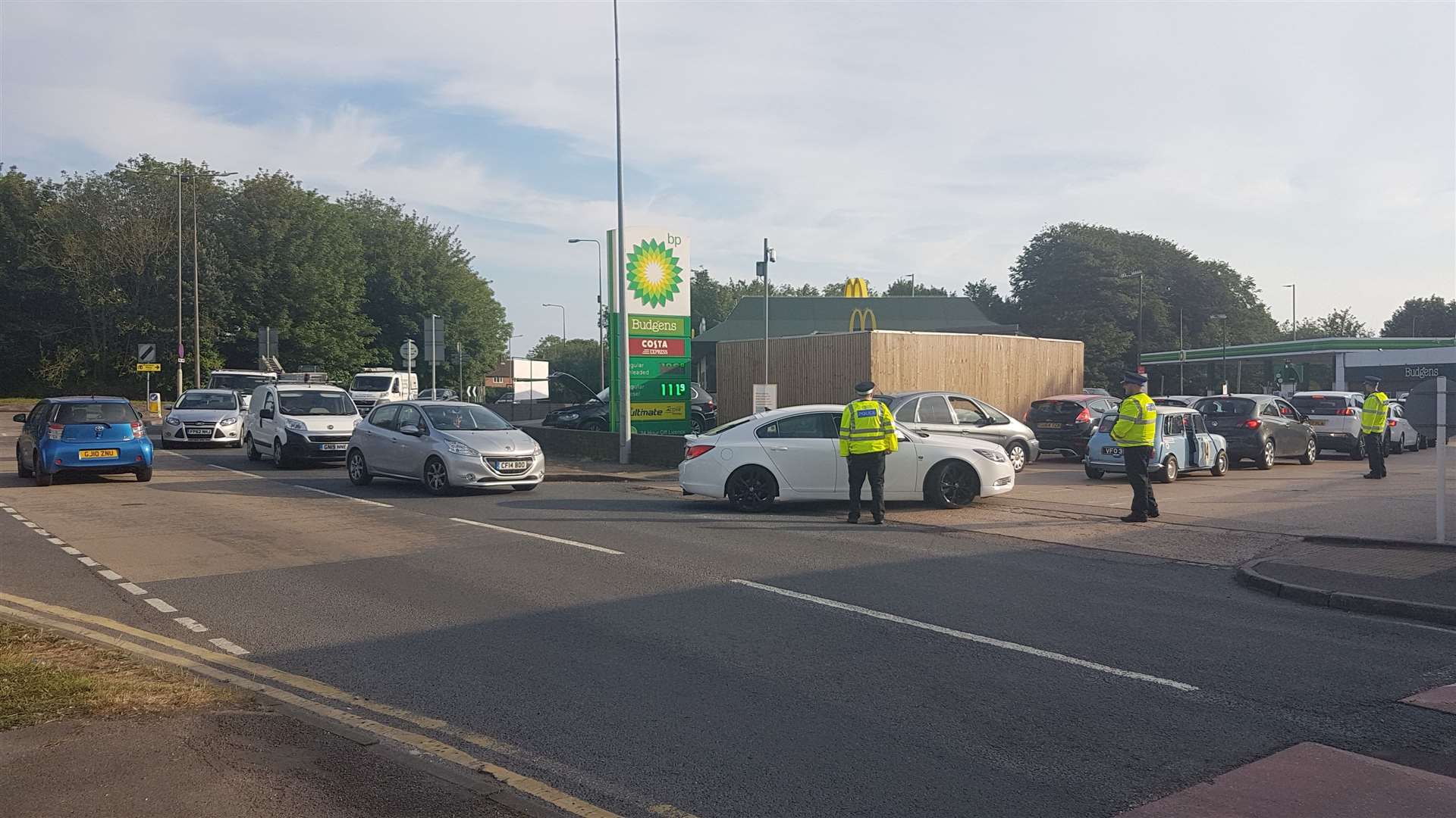 Queues at the Whitfield branch have been stretching back onto a busy roundabout